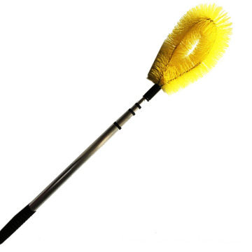 Yellow pp telescopic roof cleaning brush gutter brush